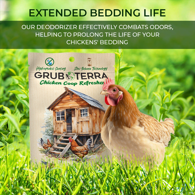 GrubTerra Coop Refresher. Keeps The Coop Smelling Fresh For Longer!