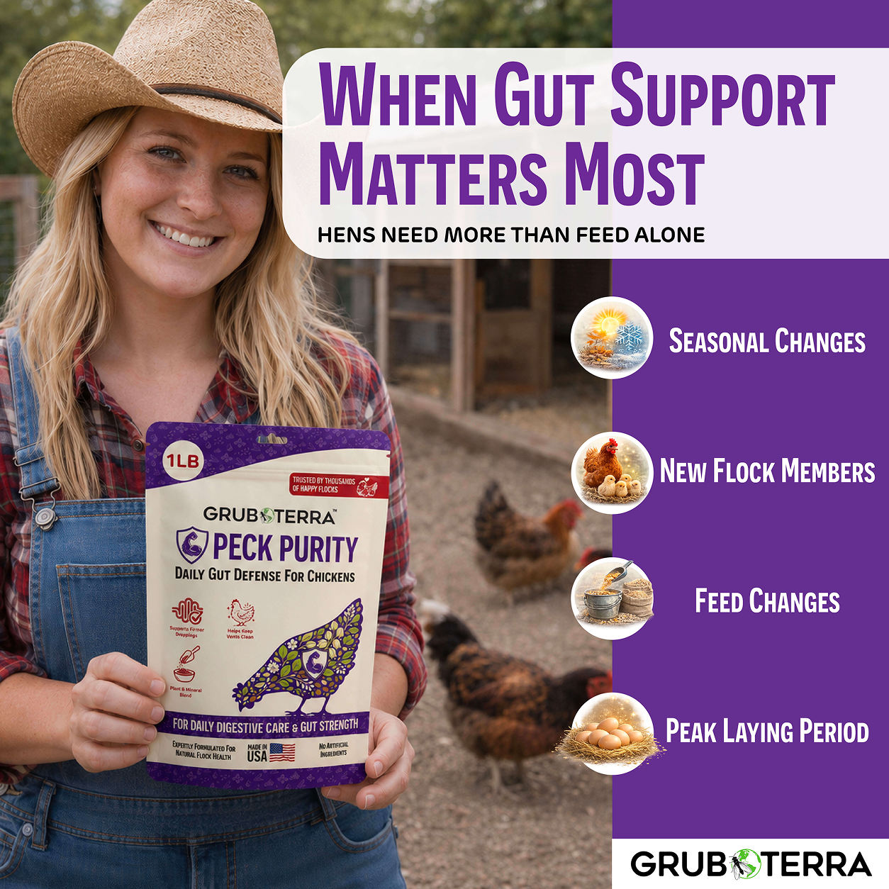Peck Purity Daily Digestive Defense for Flock Strength
