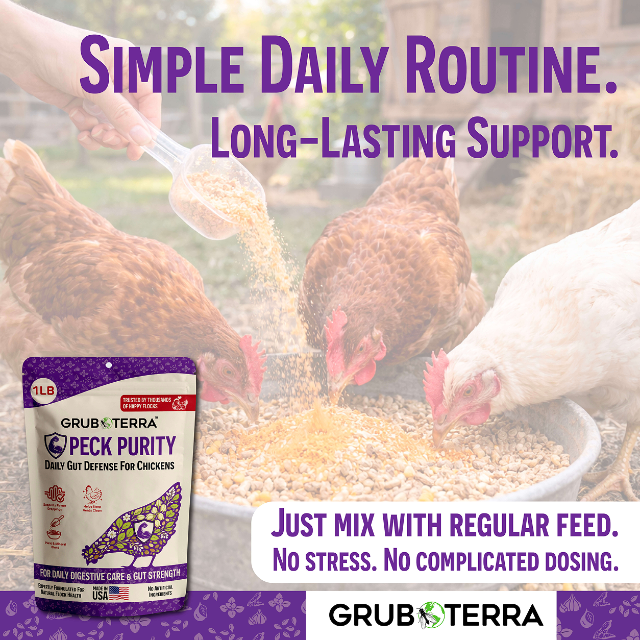 Peck Purity Daily Digestive Defense for Flock Strength